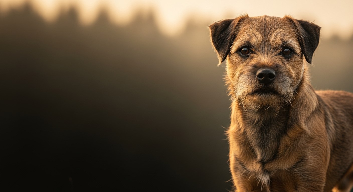 Border Terrier dans un sous-bois de la Forêt d'Orléans